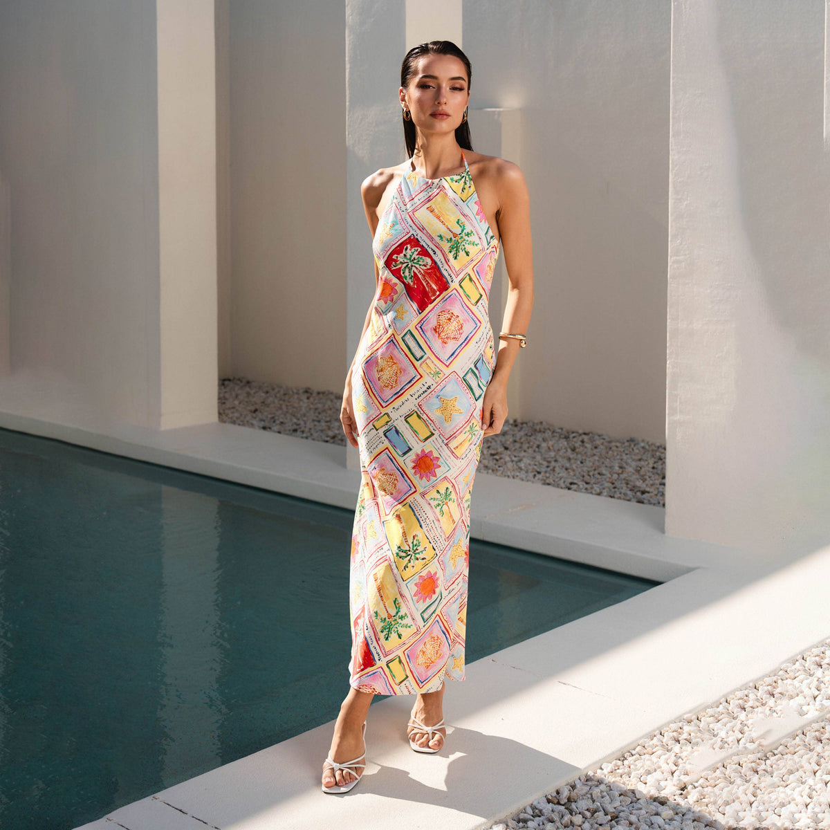 Paradise Halter Maxi Dress