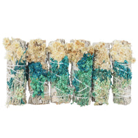 White Sage With Blue Mullein Smudge Stick
