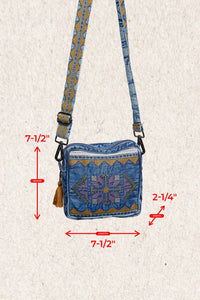 Boheme Denim Mini Crossbody Bag