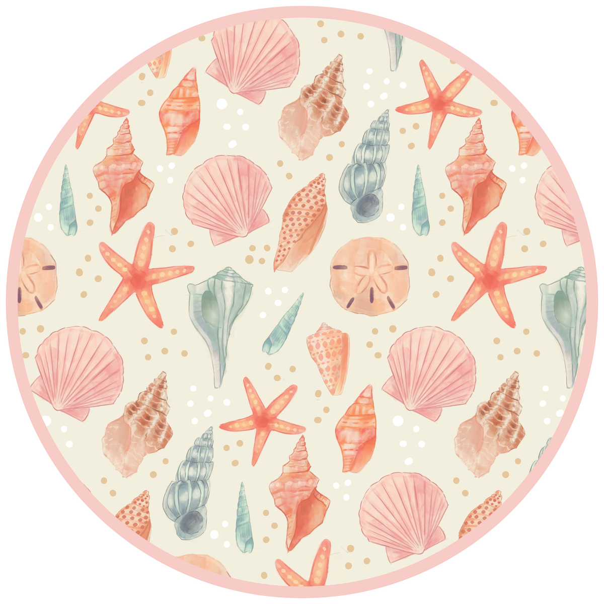 Sandy Seashells Luxury Bamboo Blanket