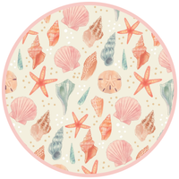 Sandy Seashells Luxury Bamboo Blanket