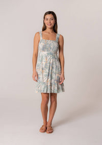 Palm Leaf Mini Dress