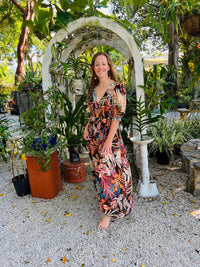 Sunset Beach Surplice Slit Maxi Dress