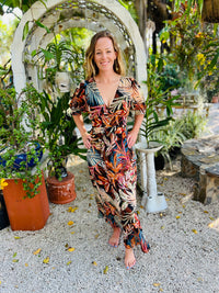 Sunset Beach Surplice Slit Maxi Dress