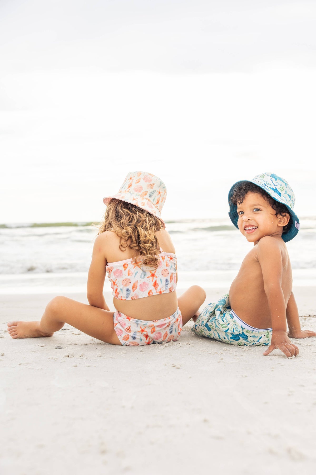 Sandy Seashells Bucket Hat
