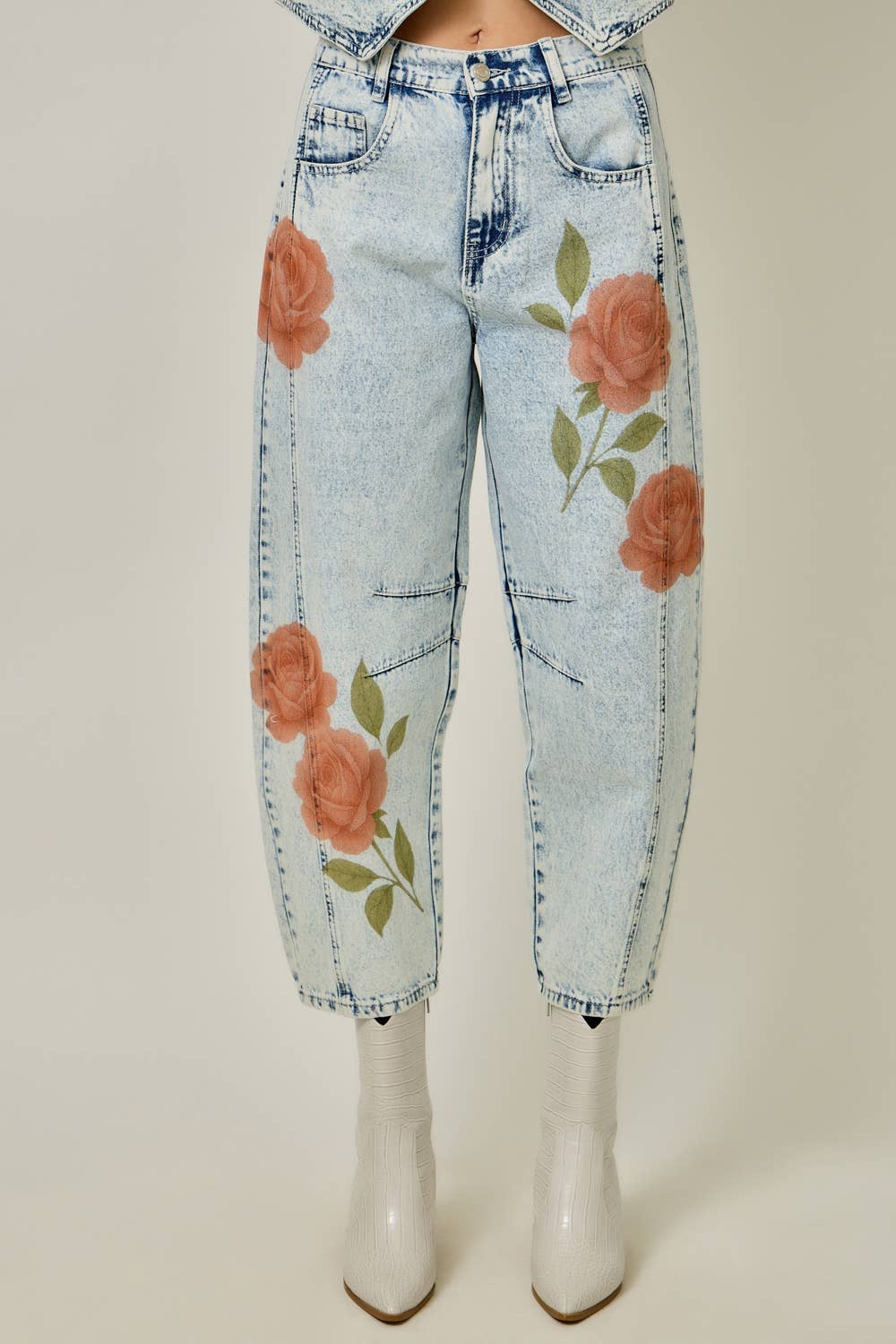Denim Barrel Jeans