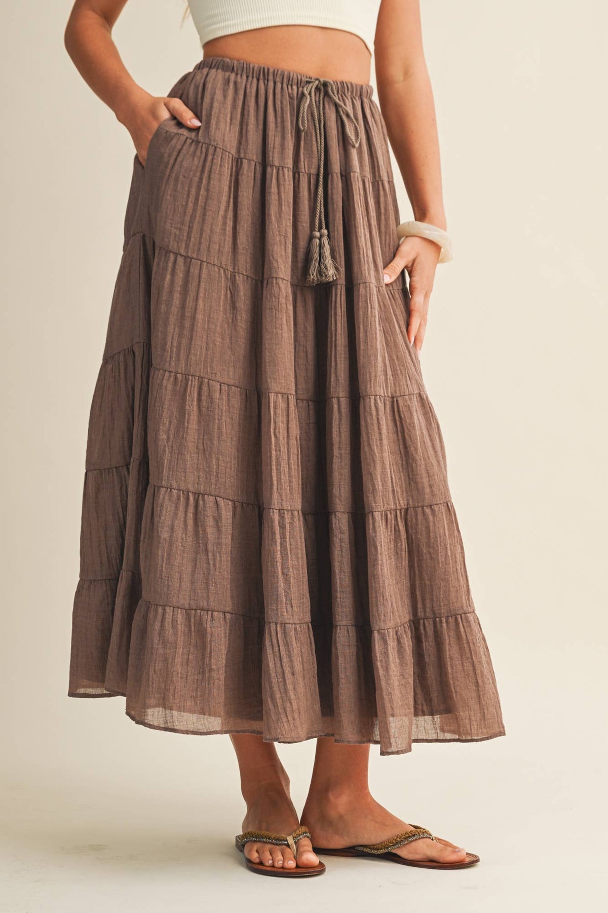 Emma Flowy Maxi Skirt