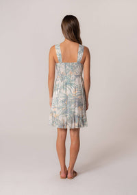 Palm Leaf Mini Dress