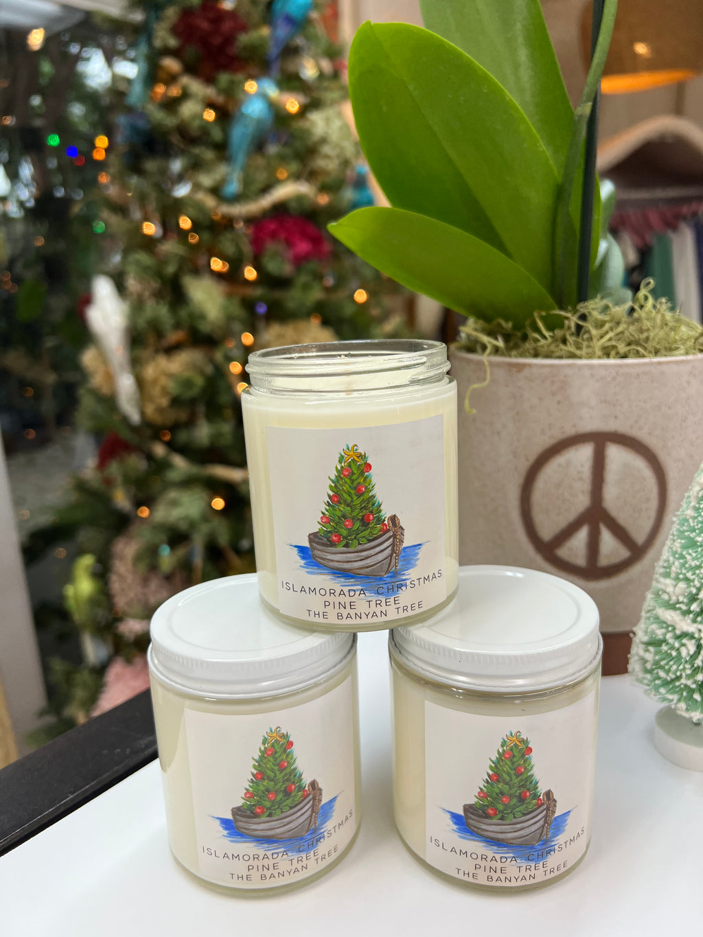 Islamorada Christmas Pine Tree Candle
