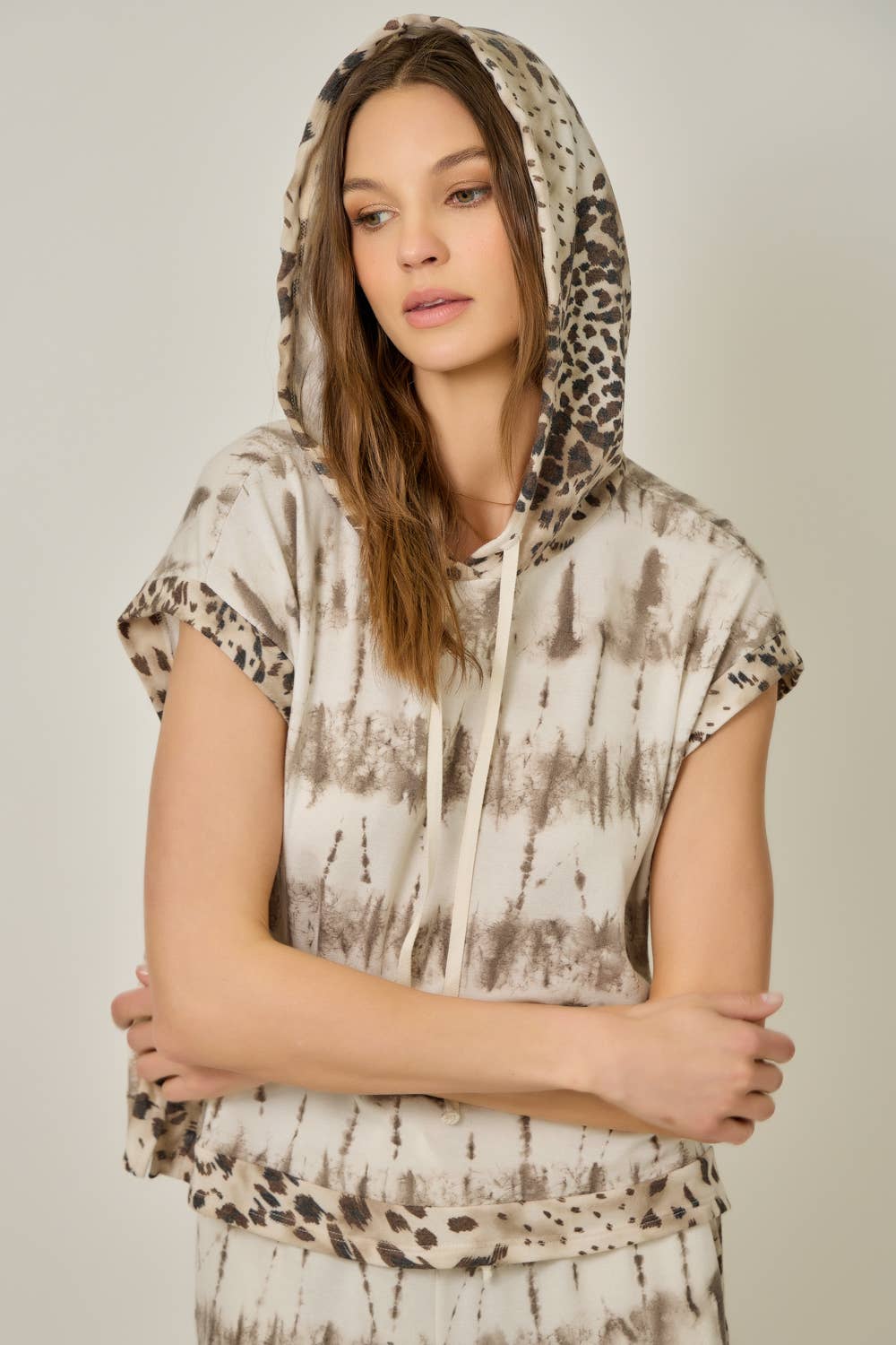 French Terry Hoodie Tee