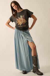 Vintage Spirit Flower Mineral Wash Graphic Tee