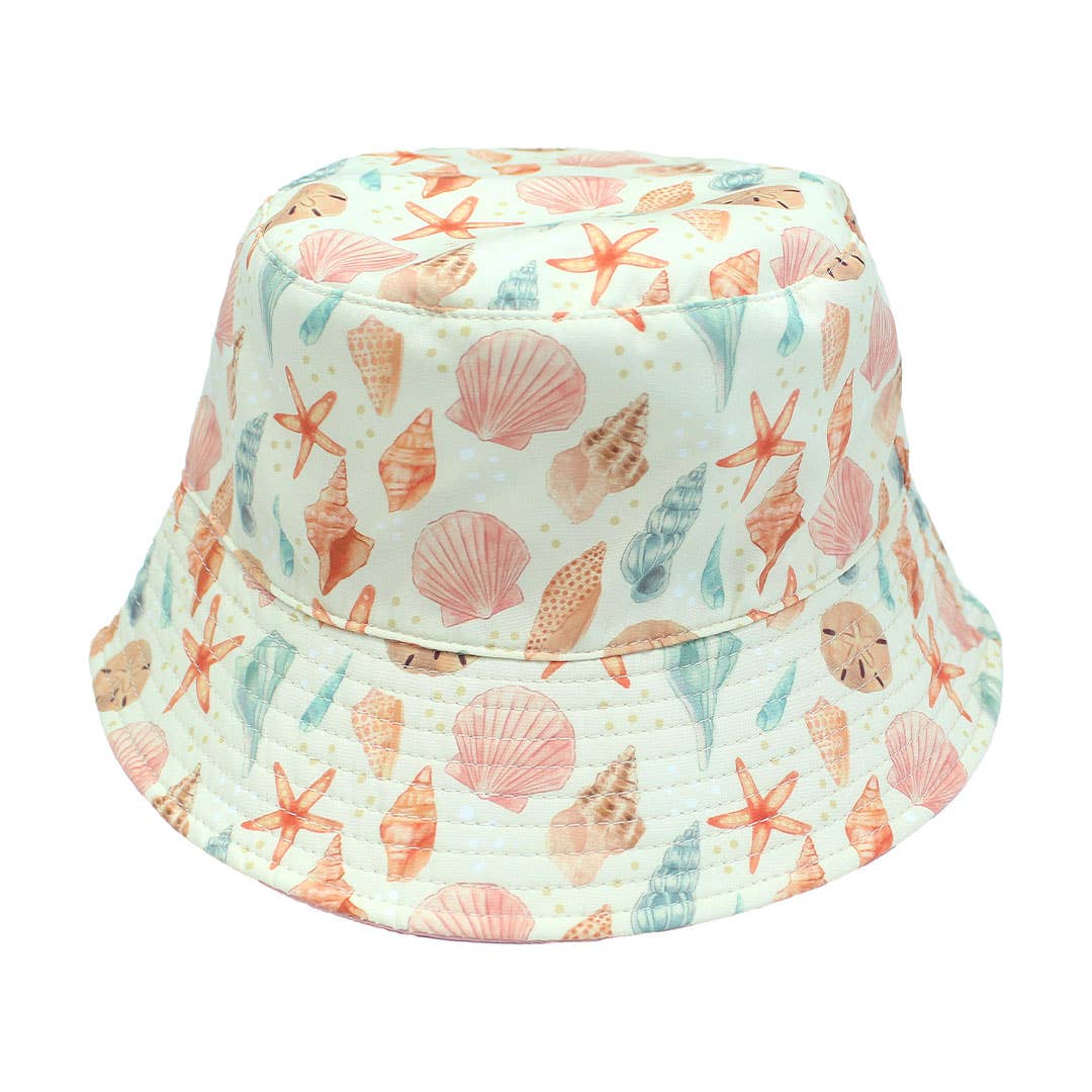 Sandy Seashells Bucket Hat