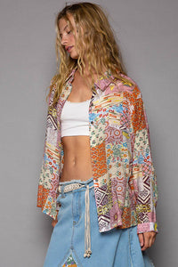 Sunrise Button Down Top
