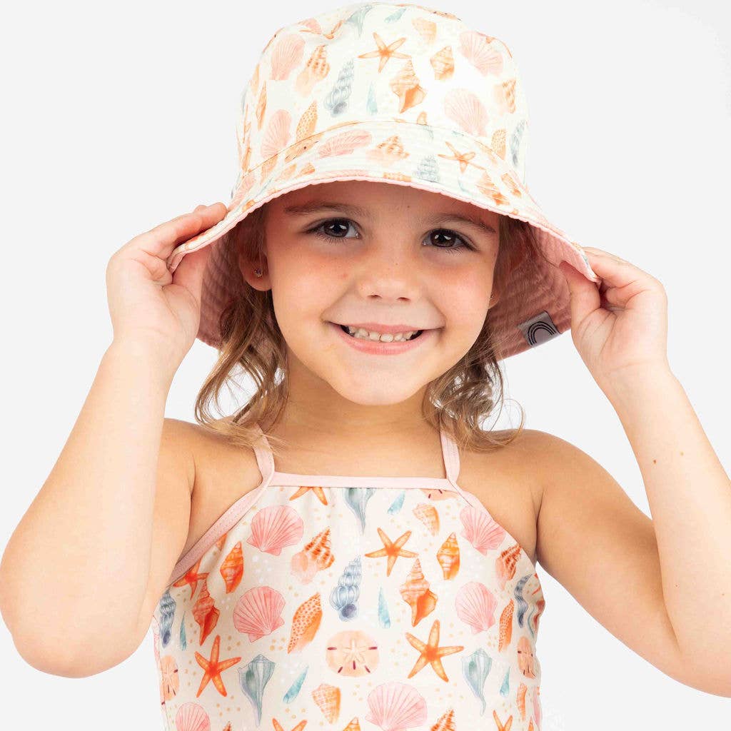 Sandy Seashells Bucket Hat