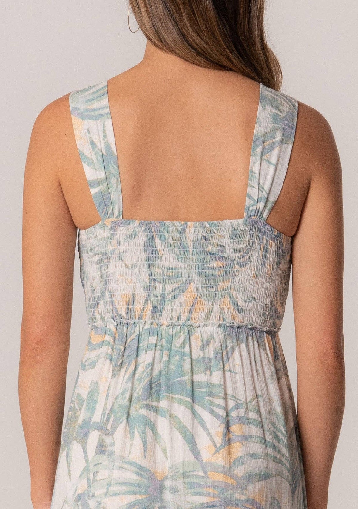 Palm Leaf Mini Dress