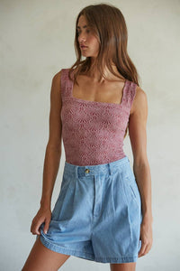 Seamless Jacquard Tank