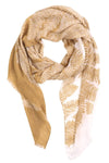 Vibrant Colored Fern Print Scarf