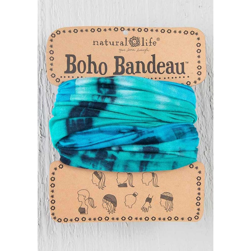 Turquoise Tie Dye Boho Bandeau