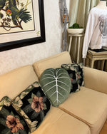 Philodendron Gloriosum Plush Pillow